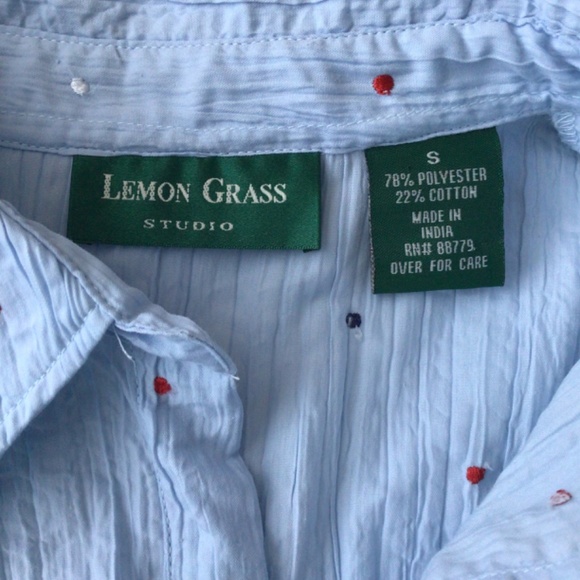 Lemon Grass Studio button down blouse - Picture 4 of 13